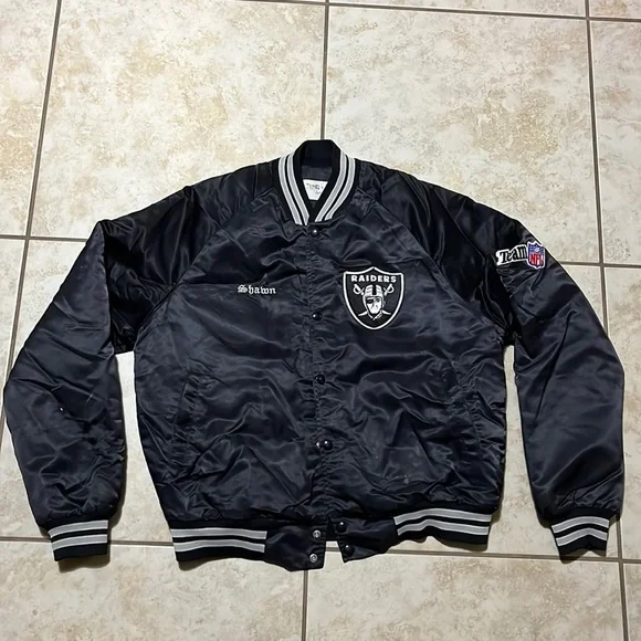 ジャケット・アウター Oakland raiders chalk line NFL Jacket Oakland Los Angeles Raiders Chalk Line Starter Jacket